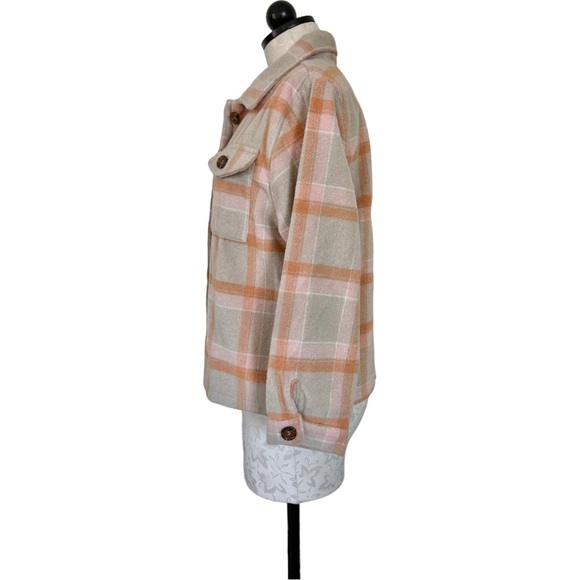 The Mandalorian Plaid Grogu Flannel Jacket / Shacket Button Down Size XL 14/16 - Picture 7 of 15